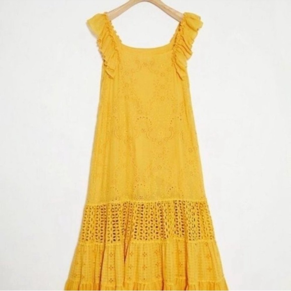 Anthropologie | Dress | Fallon Eyelet Maxi | Boho | Cottagecore | Festival - Picture 3 of 5